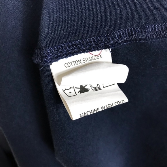 eShakti Navy Blue Keyhole Round Neck Long Sleeve Ruched Waist Midi Dress
Size M - Picture 5 of 6